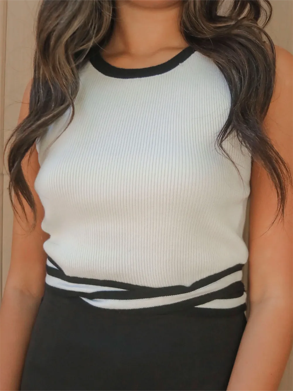 Casual Cropped Knit Top